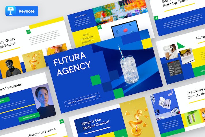 未来科技创意商务宣传推广Keynote模板 Retry - 顶尖PPT