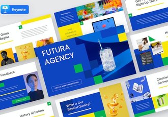 未来科技创意商务宣传推广Keynote模板 Retry - 顶尖PPT