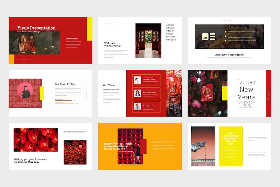 元宵节农历新年传统文化介绍传播PPT模板 - 顶尖PPT