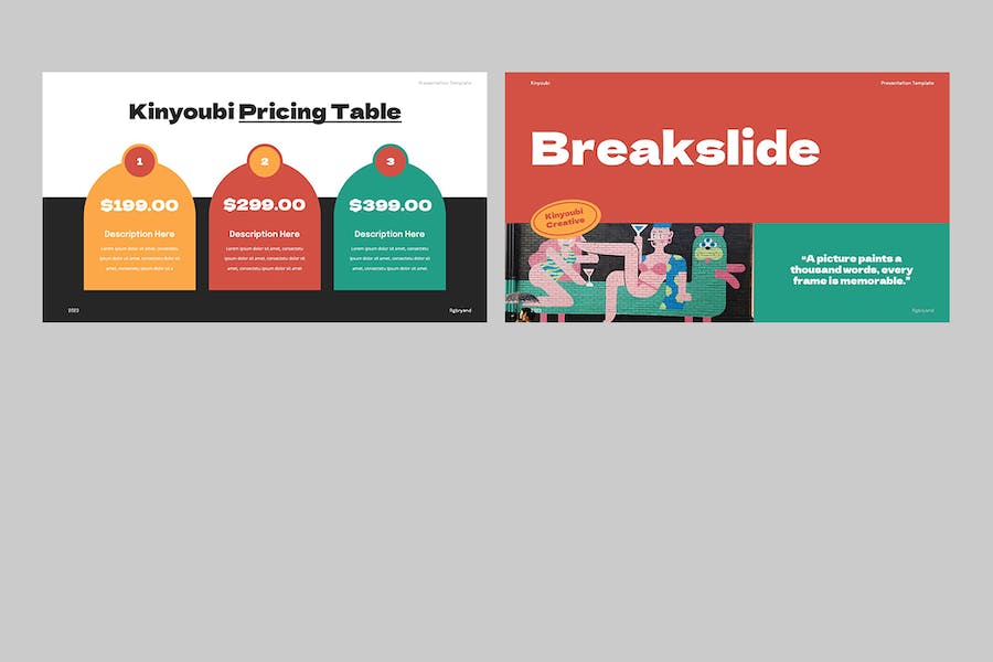 多彩创意贴纸装饰幻灯片设计Keynote模板 - 顶尖PPT