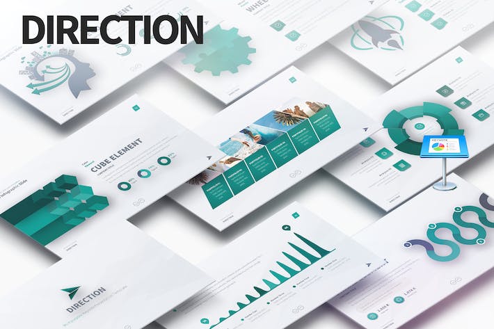 多功能商务立体数据图形图表keynote模板 - 顶尖PPT