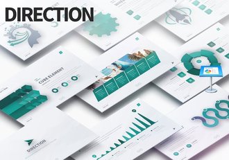 多功能商务立体数据图形图表keynote模板 - 顶尖PPT