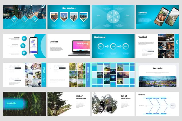 商业计划解决方案信息图形动画PPT模板 - 顶尖PPT