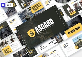 军队主题文化内容展示Keynote模板 - 顶尖PPT