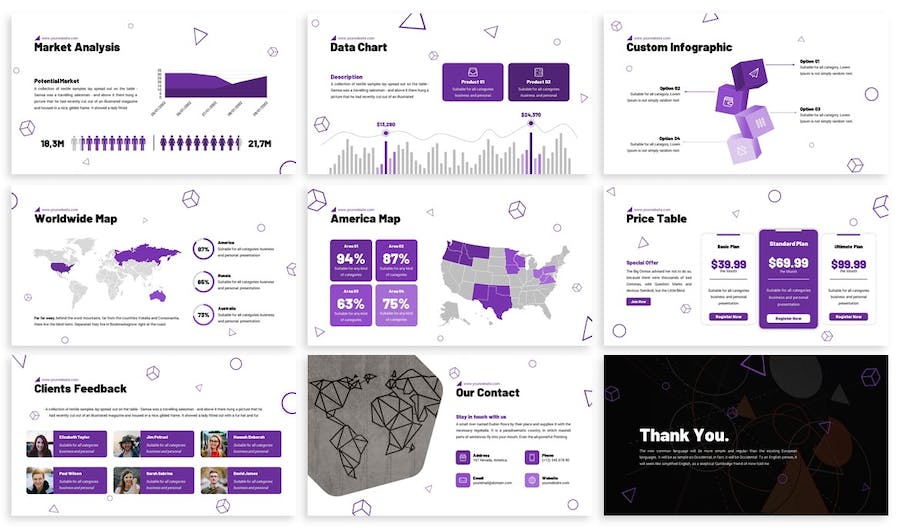 创意设计商业演讲方案PPT模板 - 顶尖PPT