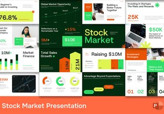 股市行情走势分析PPT模板 - 顶尖PPT