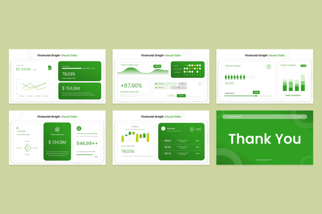 财务数据可视化展示PPT模板 - 顶尖PPT