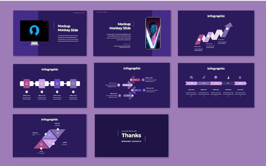 虚拟现实未来科技创意PPT模板 - 顶尖PPT