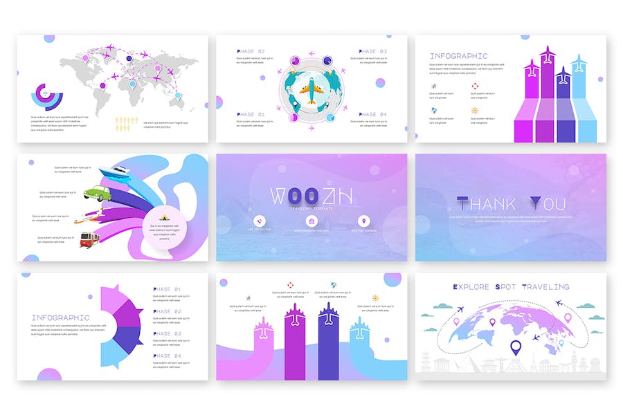 创意设计作品集视觉展示PPT模板 - 顶尖PPT