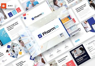 药店品牌介绍药品信息展示PPT模板 - 顶尖PPT