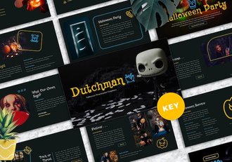 万圣节主题活动策划方案Keynote模板 - 顶尖PPT