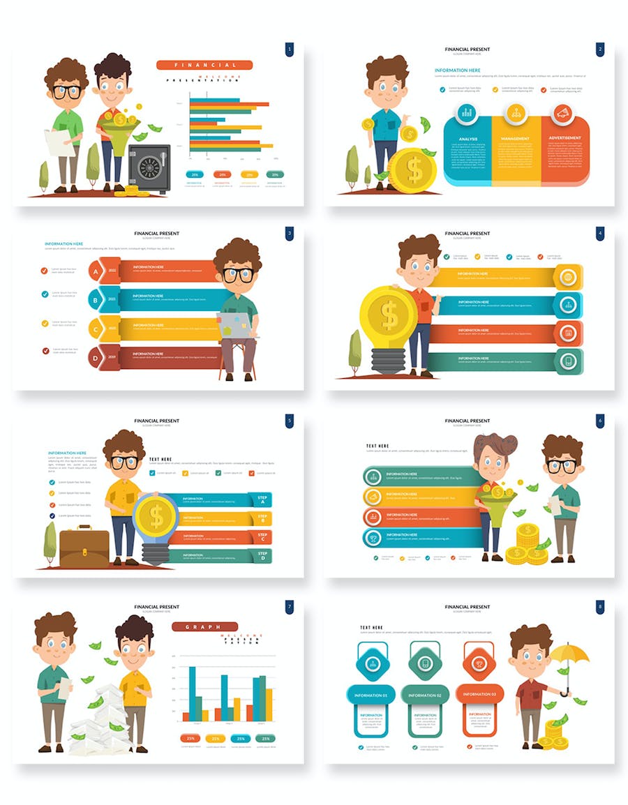 财务管理报告数据统计展示PPT模板 - 顶尖PPT