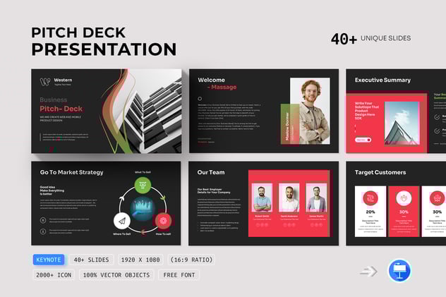 商业计划工作总结keynote模板 - 顶尖PPT