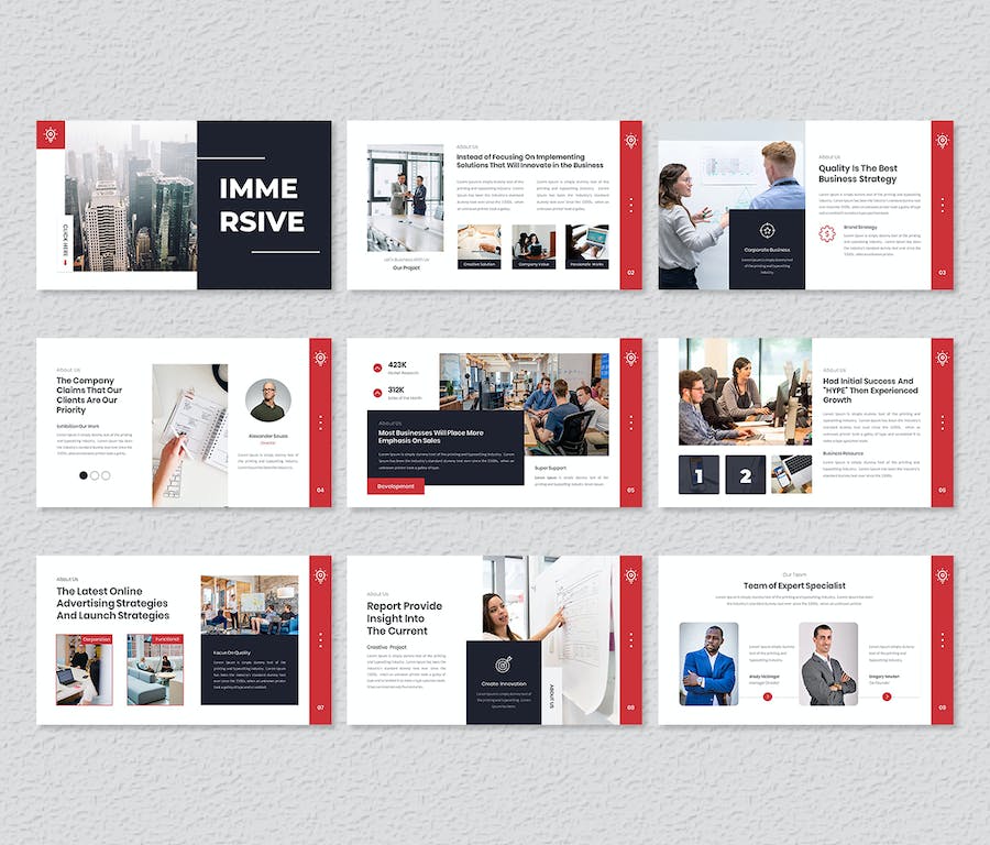 高级沉浸式商务战略演示PPT模板 - 顶尖PPT