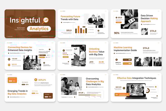 数据分析业绩增长统计PPT模板 - 顶尖PPT