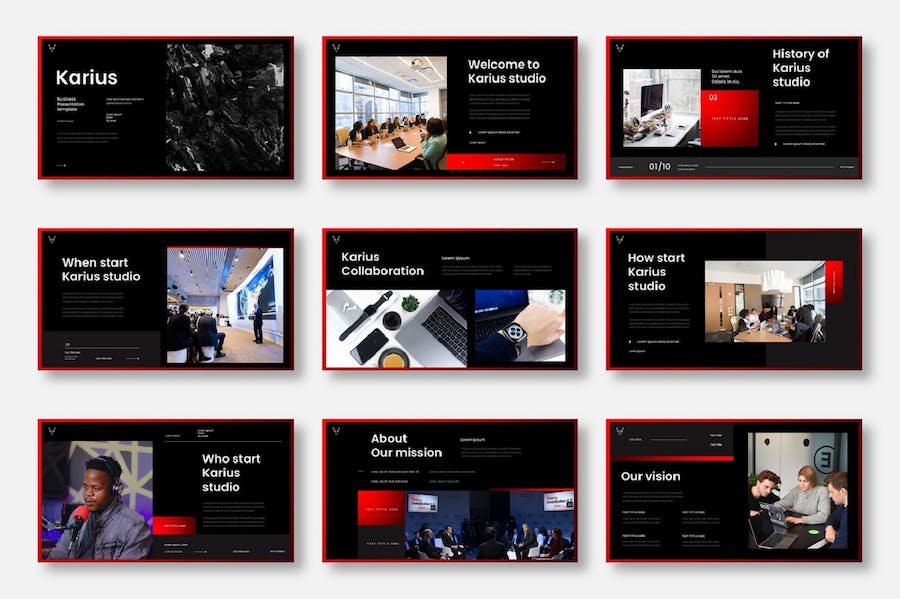 企业商务风格keynote模板 - 顶尖PPT