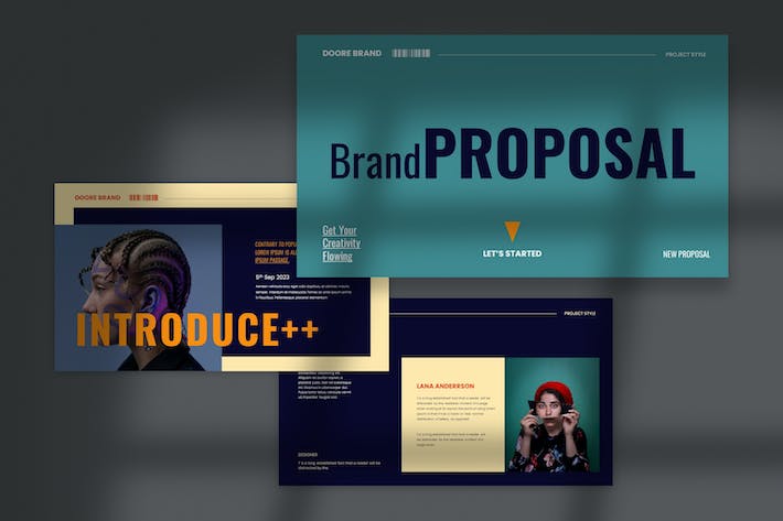 暗色系品牌建设项目提案Keynote主题演讲 - 顶尖PPT