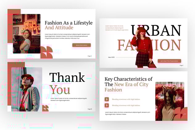 时尚服装品牌推广展示PPT模板 - 顶尖PPT