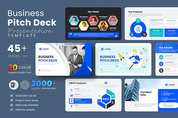 商务融资路演演讲PPT模板 - 顶尖PPT