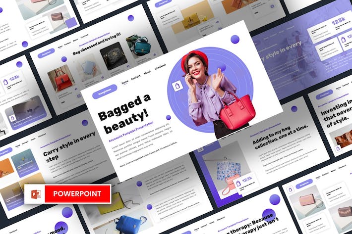 时尚配饰产品推介宣传营销展示方案PPT模板 - 顶尖PPT