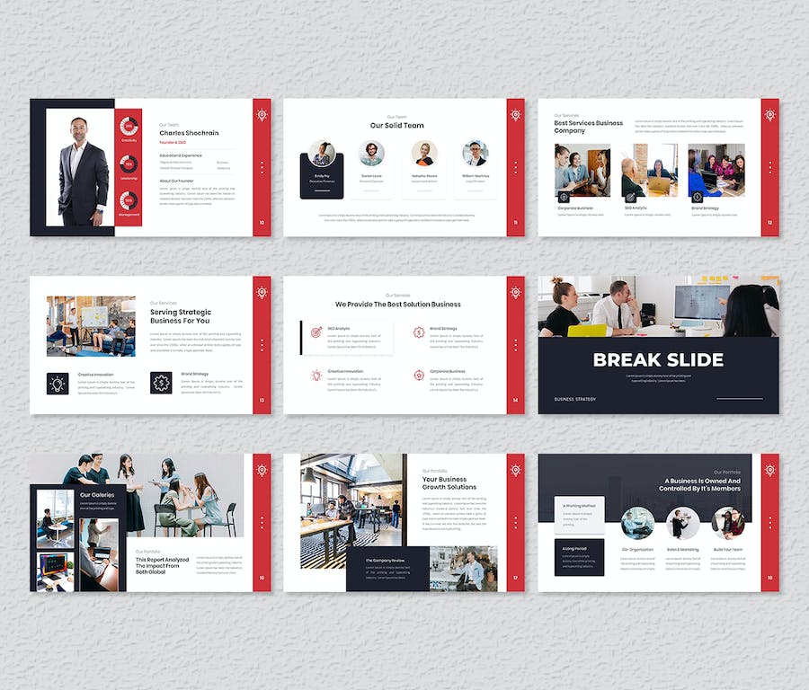 高级沉浸式商务战略演示PPT模板 - 顶尖PPT