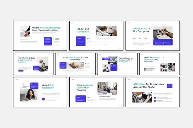 人工智能技术keynote模板 - 顶尖PPT