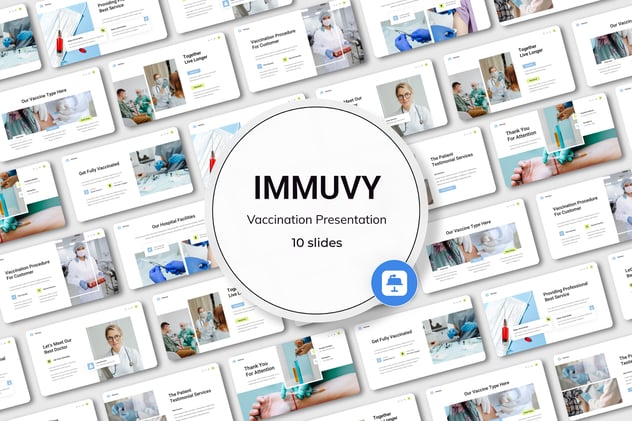 疫苗的研发功效接种应用keynote模板 - 顶尖PPT