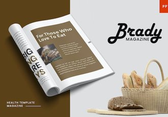 美食家杂志排版内容展示PPT模板 - 顶尖PPT