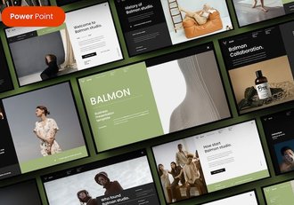 欧美高级感商务PPT模板 - 顶尖PPT