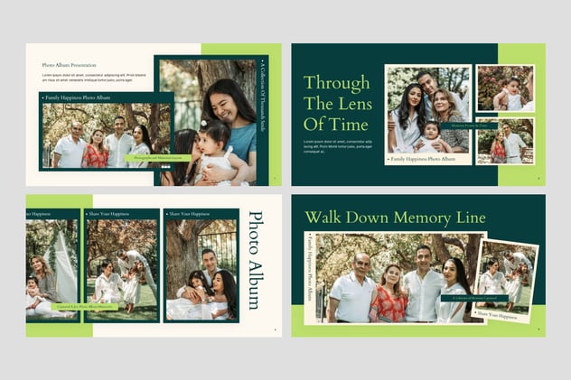 电子相册亲子全家福照片展示PPT模板 - 顶尖PPT
