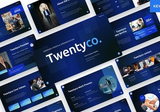 企业团队风采展示员工介绍Keynote模板 - 顶尖PPT