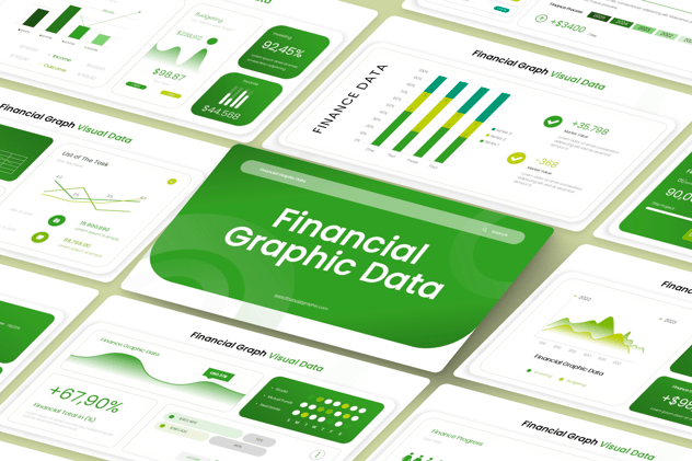财务数据可视化展示PPT模板 - 顶尖PPT