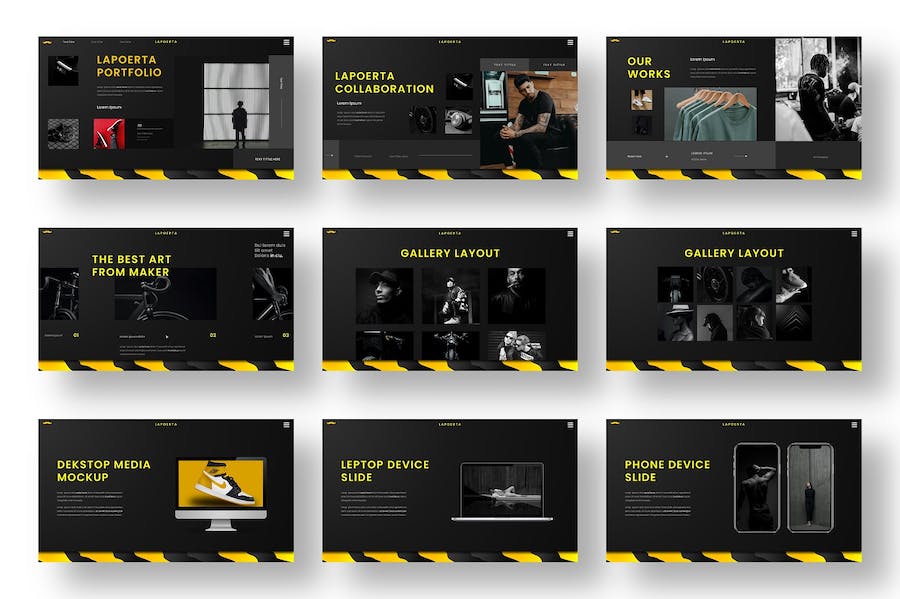 商务风格品牌展示PPT模板 - 顶尖PPT