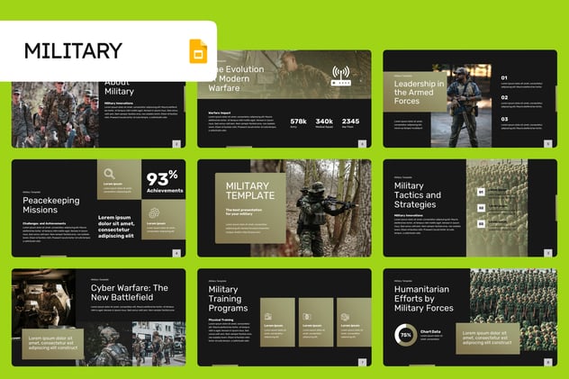 军事防御教育教学PPT模板 - 顶尖PPT