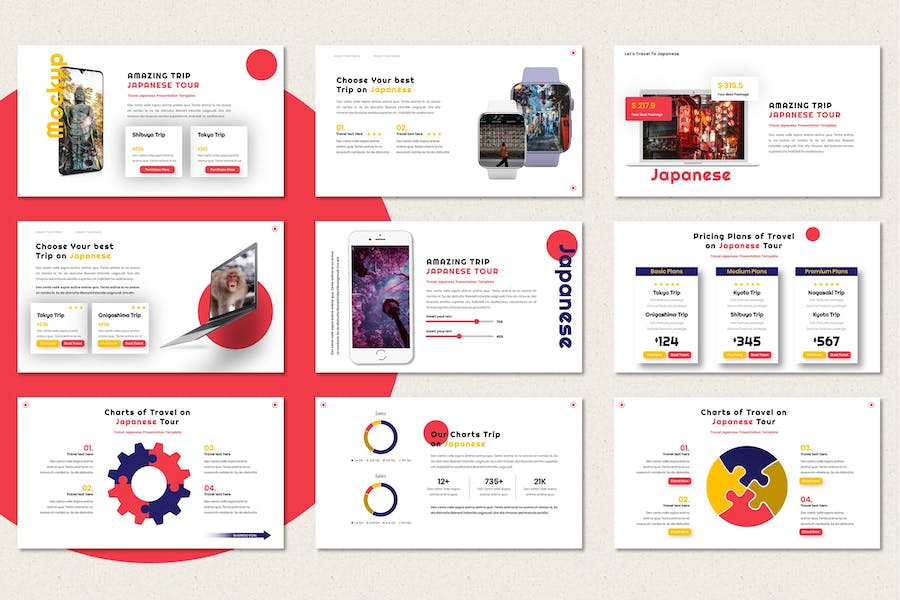 日本旅游文化推广宣传PPT模板 - 顶尖PPT
