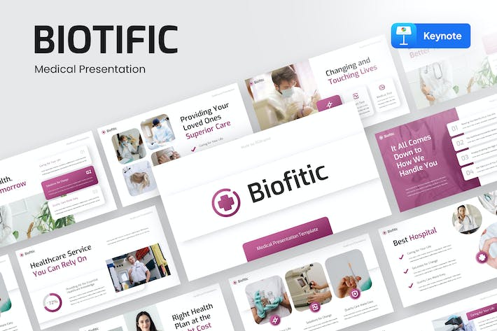 生物科学医学研究学术讲座Keynote模板 - 顶尖PPT