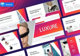 人工智能技术应用讲座Keynote模板 - 顶尖PPT