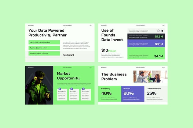 数据分析统计报告展示PPT模板 - 顶尖PPT