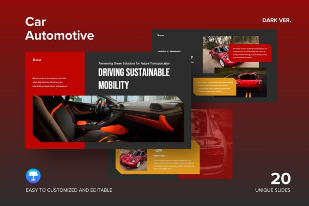 汽车发布会介绍展示keynote模板 - 顶尖PPT