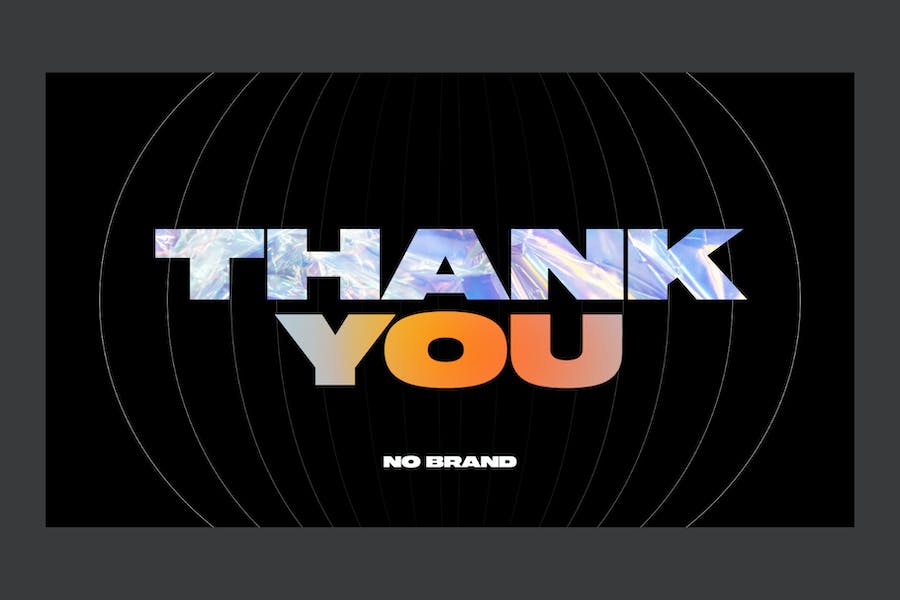 品牌创意大字报风格keynote模板 - 顶尖PPT