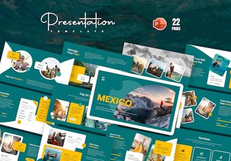 墨西哥旅游度假宣传介绍PPT模板 - 顶尖PPT