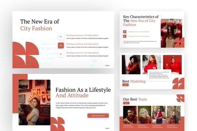 时尚服装品牌推广展示PPT模板 - 顶尖PPT