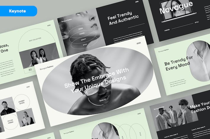 高级灰时尚品牌产品发布会Keynote模板 - 顶尖PPT