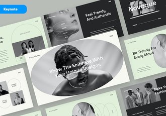 高级灰时尚品牌产品发布会Keynote模板 - 顶尖PPT