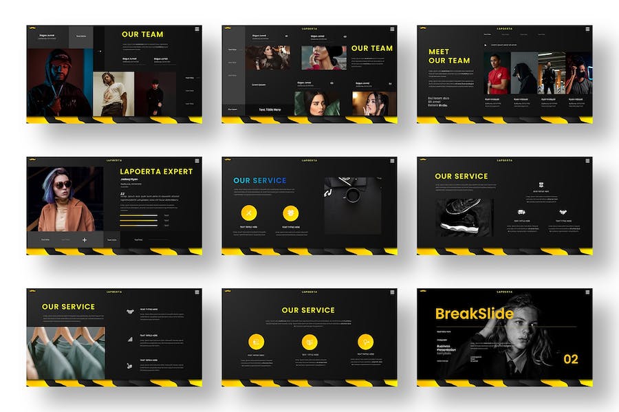 商务风格品牌展示PPT模板 - 顶尖PPT