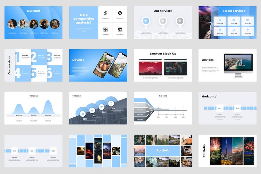 初创企业现代商业计划书Keynote模板 - 顶尖PPT