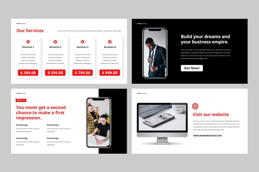 商务通用风格Keynote模板 - 顶尖PPT
