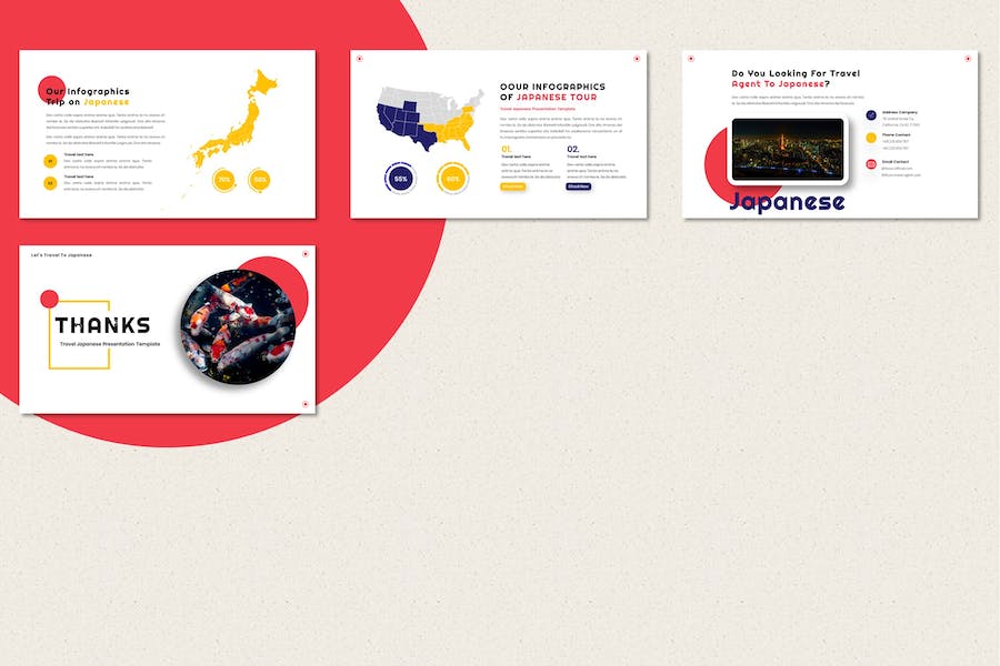 日本旅游文化推广宣传PPT模板 - 顶尖PPT