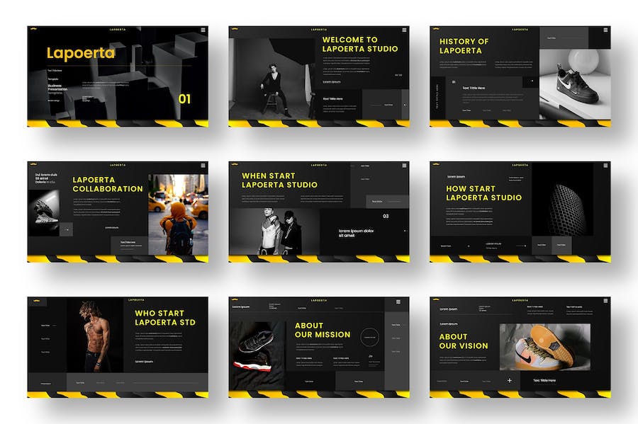 商务风格品牌展示PPT模板 - 顶尖PPT