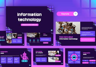 信息技术行业解决方案展示Keynote模板 - 顶尖PPT